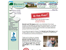 Tablet Screenshot of bennettlandtitle.com